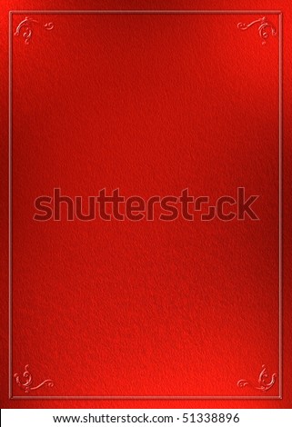 Blank red certificate background.