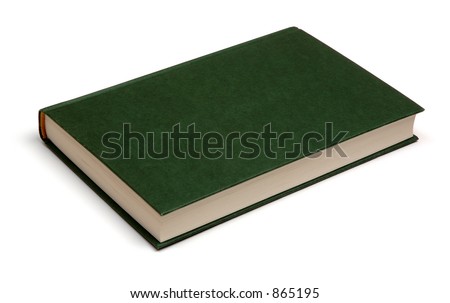 Generic Dark Green Book, Isolated On White Background Stock Photo ...