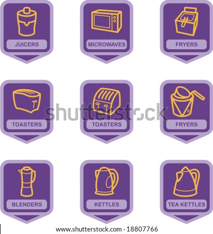 Merchandise Pictogram Series - Kitchen Appliances