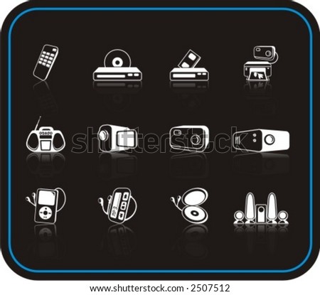 Exclusive Series of Media Icons. Check my portfolio for much more of this series as well as thousands of similar and other great vector items.