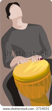 Musician vector illustration series. Musician. Check my portfolio for much more of this series as well as thousands of similar and other great vector items.