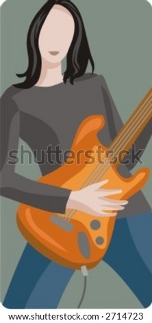 Musician vector illustration series. Musician. Check my portfolio for much more of this series as well as thousands of similar and other great vector items.