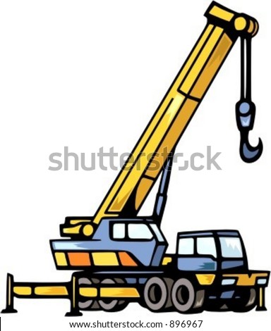 Crane Truck.Vector Illustration - 896967 : Shutterstock