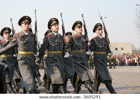 Russian Military Parade Stock Photo 3605291 : Shutterstock