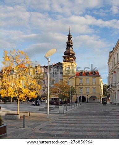 OSTRAVA, CZECH REPUBLIC - SEPTEMBER 28: Old Town Hall on September 28, 2012. Old Town Hall on the main square is now a museum.