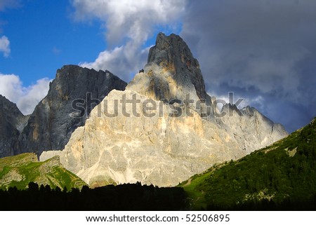 Dolomites -  Pale di S. Martino, Italy - The Dolomites are UNESCO World Heritage Site.