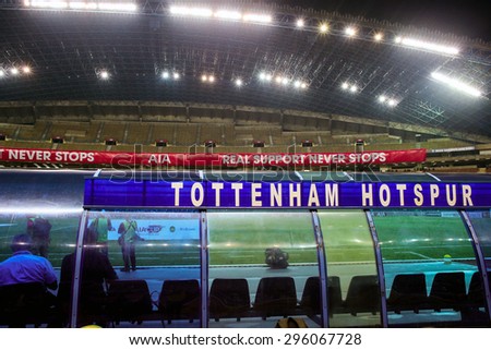 May 27, 2015 - Shah Alam, Malaysia: Tottenham Hotspur play the Malaysia in a friendly match at the Shah Alam Stadium. The English Premier League football club is on their Asia-Australia tour.