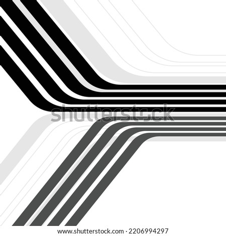 Abstract white background with black perspective lines