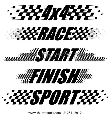 Similar – Image, Stock Photo Start and finish Sports