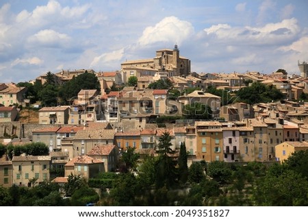 valensole village in provence france Stok fotoğraf © 