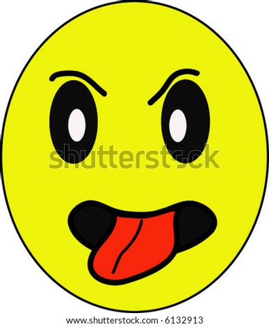 Angry Smiley Stock Vector Illustration 6132913 : Shutterstock