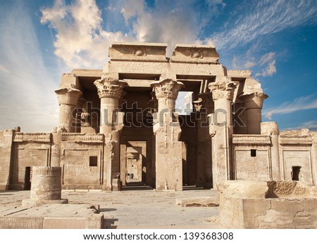 Ruins of the Temple of Kom Ombo, Egypt