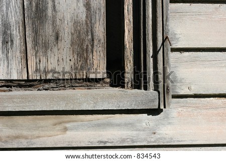 Window sill & weatherboard detail from an old farmhouse.  Continuing my old buildings theme.