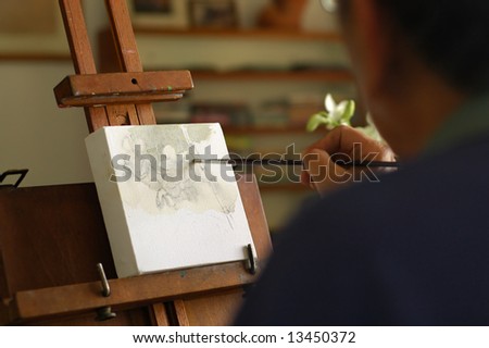 Artist at work