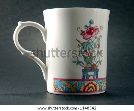 a fine bone china tea cup - a traditional English tea cup