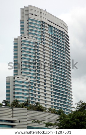 Shops and apartment block in Kuala Lumpur