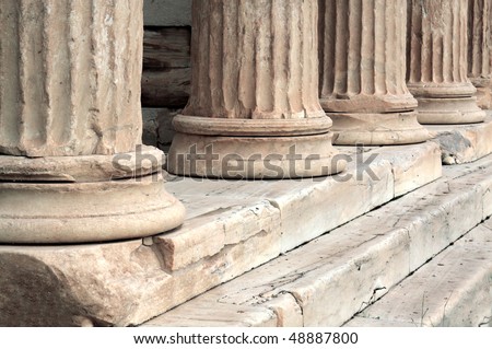 Old antique columns
