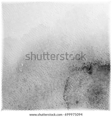 Abstract engraving grunge texture. Wavy etching watercolor background. Vector illustration Foto d'archivio © 