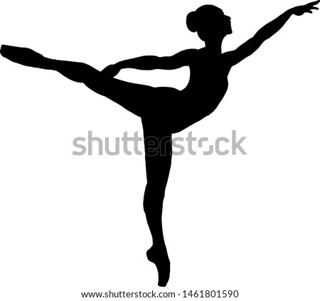 Dancer Silhouette Arabesque | Free download on ClipArtMag