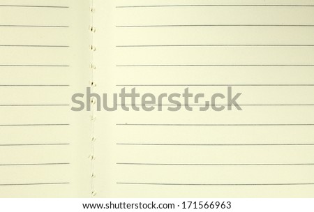 A blank page with lines of an journal diary book.