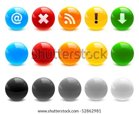 Glossy icons