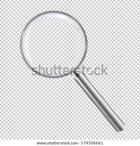Magnifying Glass Isolated With Gradient Mesh, Vector Illustration 商業照片 © 