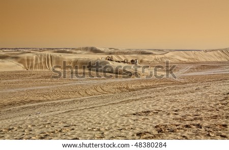 Sahara desert sand dunes.   The Sahara (The Greatest Desert) is the world\'s largest hot desert.