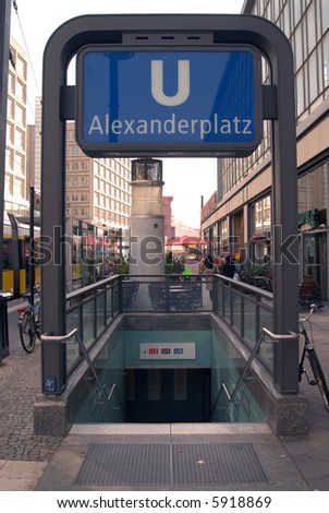 Similar – Image, Stock Photo Alexanderplatz subway station with the TV tower