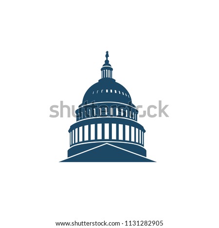 United States Capitol building icon in Washington DC
