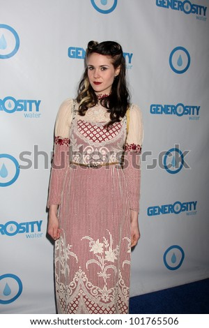 LOS ANGELES - MAY 4:  Kate Nash arrives at the 4th Annual Night of Generosity Gala Event at Hollywood Roosevelt Hotel on May 4, 2012 in Los Angeles, CA