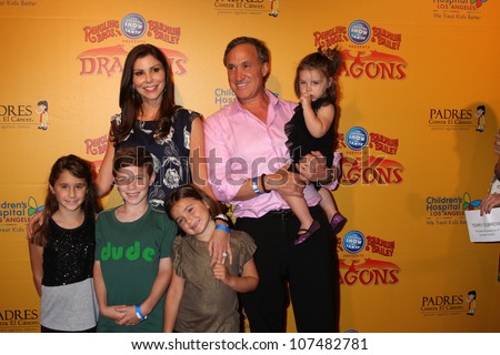 LOS ANGELES - JUL 12:  Heather Dubrow and family arrives at 'Dragons' presented by Ringling Bros. & Barnum & Bailey Circus at Staples Center on July 12, 2012 in Los Angeles, CA