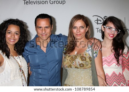 LOS ANGELES - JUL 27:  Maurice Bernard, family arrives at the ABC TCA Party Summer 2012 at Beverly Hilton Hotel on July 27, 2012 in Beverly Hills, CA