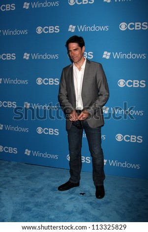 LOS ANGELES - SEP 15:  Thomas Gibson arrives at the CBS 2012 Fall Premiere Party  at Greystone Manor on September 15, 2012 in Los Angeles, CA