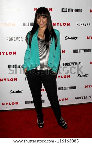 LOS ANGELES - OCT 15:  Mayte Garcia arrives at  Nylon\'s October IT Issue party at London West Hollywood on October 15, 2012 in Los Angeles, CA