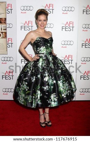 LOS ANGELES - NOV 3:  Amy Adams arrives at the AFI Film Festival 2012  \