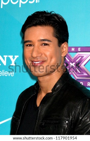 LOS ANGELES - NOV 5:  Mario Lopez arrives at the X-Factor Season Two FInalist Party at SLS Hotel at Beverly Hills on November 5, 2012 in Los Angeles, CA