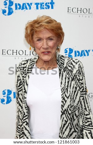 LOS ANGELES - DEC 8: Jeanne Cooper arrives to the \'3 Day Test\' Screening at Downtown Independent Theater on December 8, 2012 in Los Angeles, CA