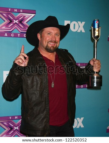 LOS ANGELES - DEC 20:  Tate Stevens - Winner of 2012 X Factor at the \'X Factor\' Season Finale at CBS Television City on December 20, 2012 in Los Angeles, CA