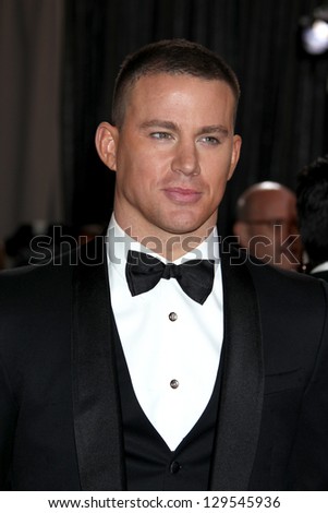 LOS ANGELES - FEB 24:  Channing Tatum arrives at the 85th Academy Awards presenting the Oscars at the Dolby Theater on February 24, 2013 in Los Angeles, CA
