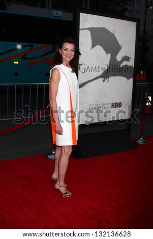 LOS ANGELES - MAR 18:  Michelle Fairley arrives at \