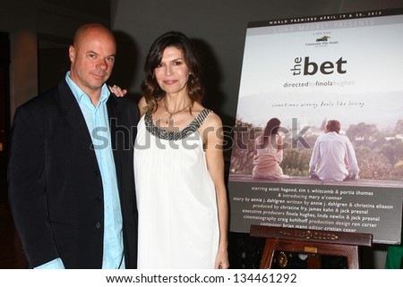 LOS ANGELES - APR 4:  Russell Young, Finola Hughes attends the gala fundraiser for the romantic comedy, \