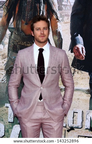 LOS ANGELES - JUN 22:  Armie Hammer  at the World Premiere of 