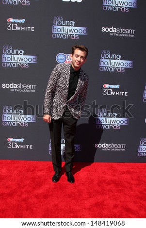 LOS ANGELES - AUG 1:  Kevin McHale arrives at the 2013 Young Hollywood Awards at the Broad Stage on August 1, 2013 in Santa Monica, CA