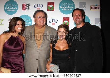 LOS ANGELES - AUG 15:  Andrea Navedo, Paul Sorvino, Renee Props, Michael Sorvino at the 9th Annual HollyShorts Film Festival Opening Night at the TCL Chinese 6 on August 15, 2013 in Los Angeles, CA