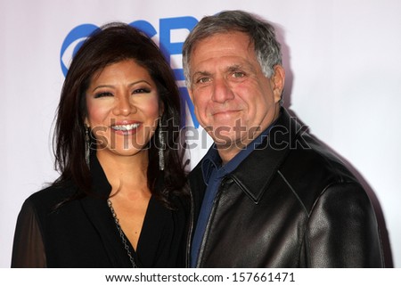 LOS ANGELES - OCT 8:  Julie Chen, Les Moonves at the CBS Daytime After Dark Event at Comedy Store on October 8, 2013 in West Hollywood, CA