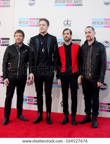 LOS ANGELES - NOV 24:  Imagine Dragons at the 2013 American Music Awards Arrivals at Nokia Theater on November 24, 2013 in Los Angeles, CA