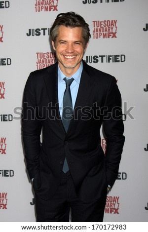 LOS ANGELES - JAN 6:  Timothy Olyphant at the \