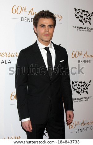 LOS ANGELES - MAR 29:  Paul Wesley at the Humane Society Of The United States 60th Anniversary Gala at Beverly Hilton Hotel on March 29, 2014 in Beverly Hills, CA