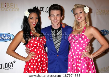 LOS ANGELES - APR 17:  Drake Bell, models at  Drake Bell's Album Release Party for 
