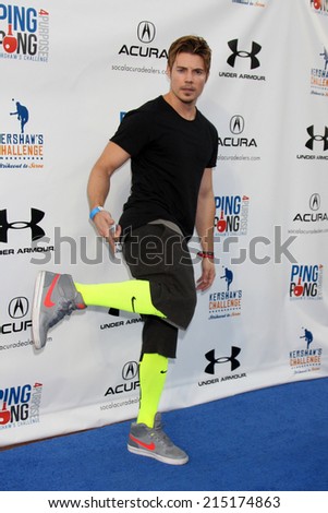 LOS ANGELES - SEP 4:  Josh Henderson at the Ping Pong 4 Purpose Charity Event at Dodger Stadium on September 4, 2014 in Los Angeles, CA